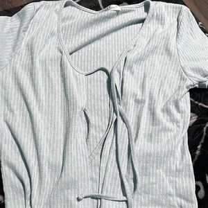 Light blue cover up top